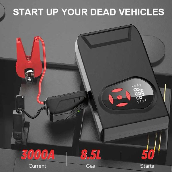 Super 20000mah Car Jump Starter + power bank + tyre inflator