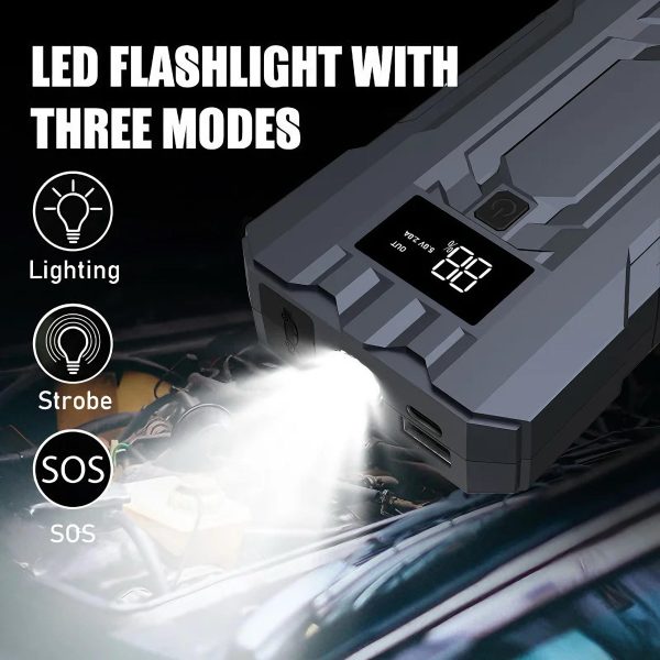 Jump starter + Power Bank + Torch Light